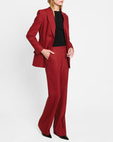 BETH Mid-Rise Flared Pant in Wool Stretch