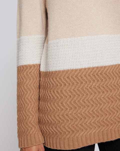 DORA Color Block Sweater in Cashmere Blend – Santorelli