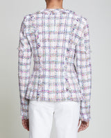 ESTELA Tweed Jacket with Fringe Detail