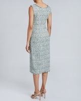 FAYE Sleeveless Sheath Dress in Luxury Tweed