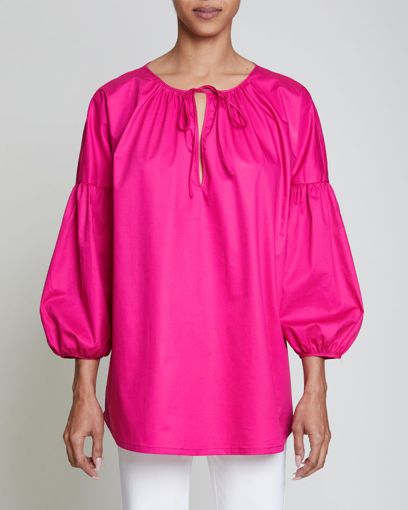 JADE Peasant Sleeve Poplin Blouse