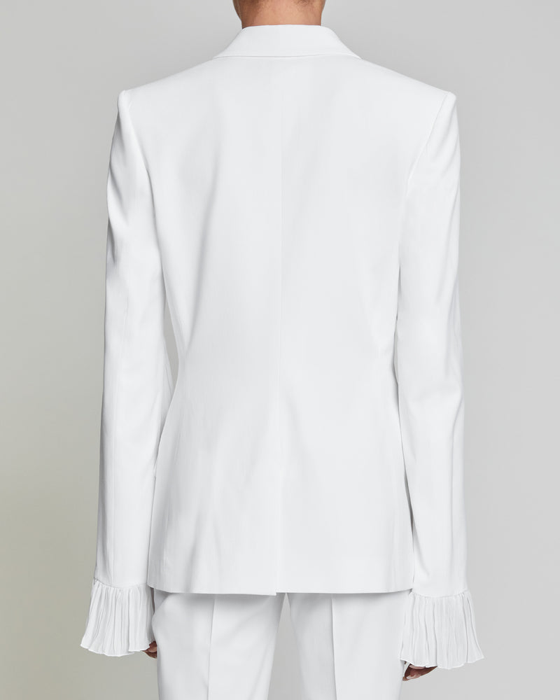 JANICE Jacket with Sheer Pleated Bell Sleeve Detail