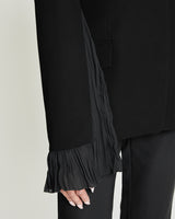 JANICE Jacket with Sheer Pleated Bell Sleeve Detail