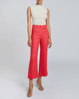 LIZA Ankle Flared Pant in Light Weight Tweed