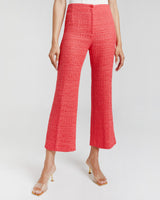 LIZA Ankle Flared Pant in Light Weight Tweed