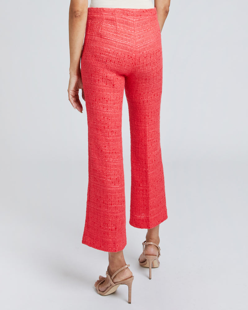 LIZA Ankle Flared Pant in Light Weight Tweed