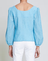 MALLORY Blouse with Sweetheart Neckline