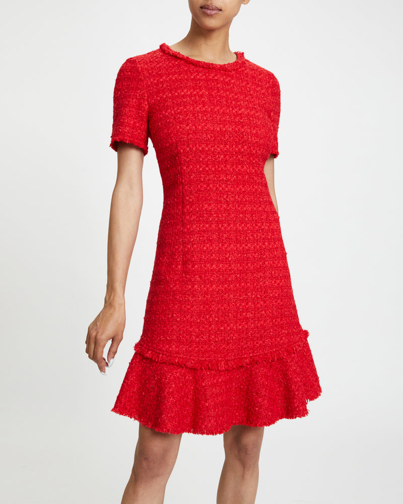 MANTA A-Line Sheath Dress in Luxury Tweed