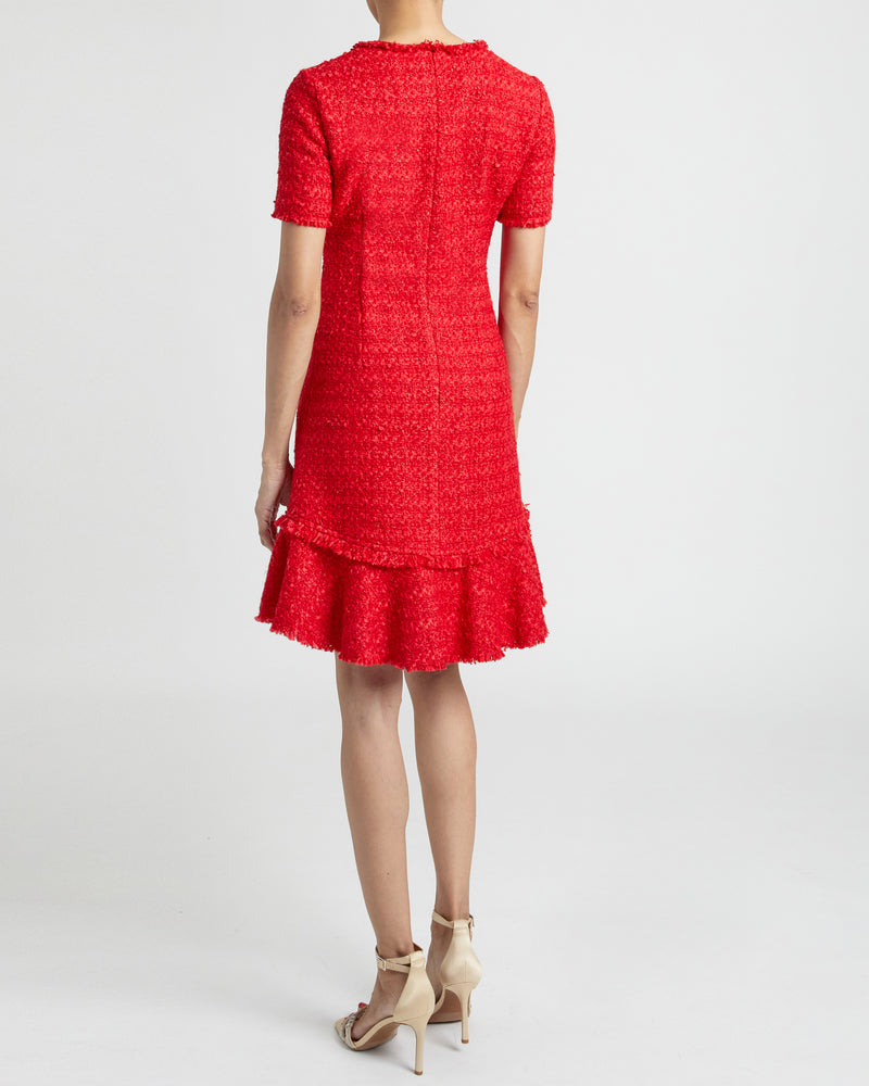 MANTA A-Line Sheath Dress in Luxury Tweed