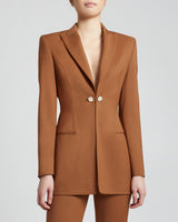 MILLI Long Jacket with Accent Metal Buttons