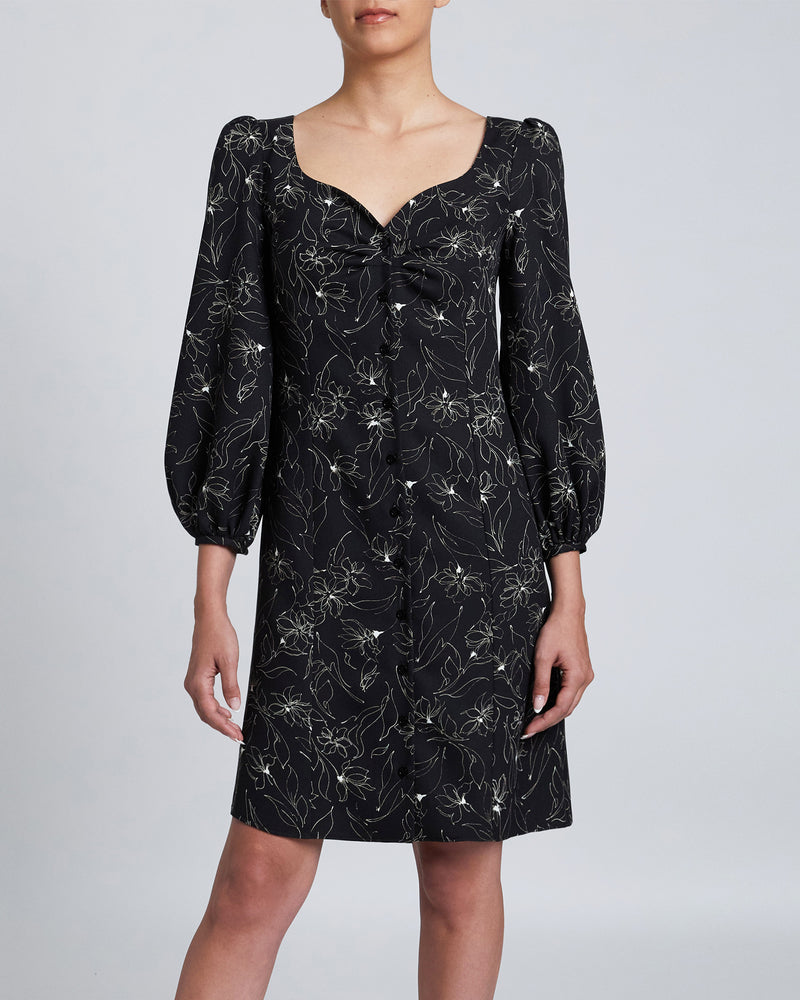 NORA Abstract Floral Shift Dress