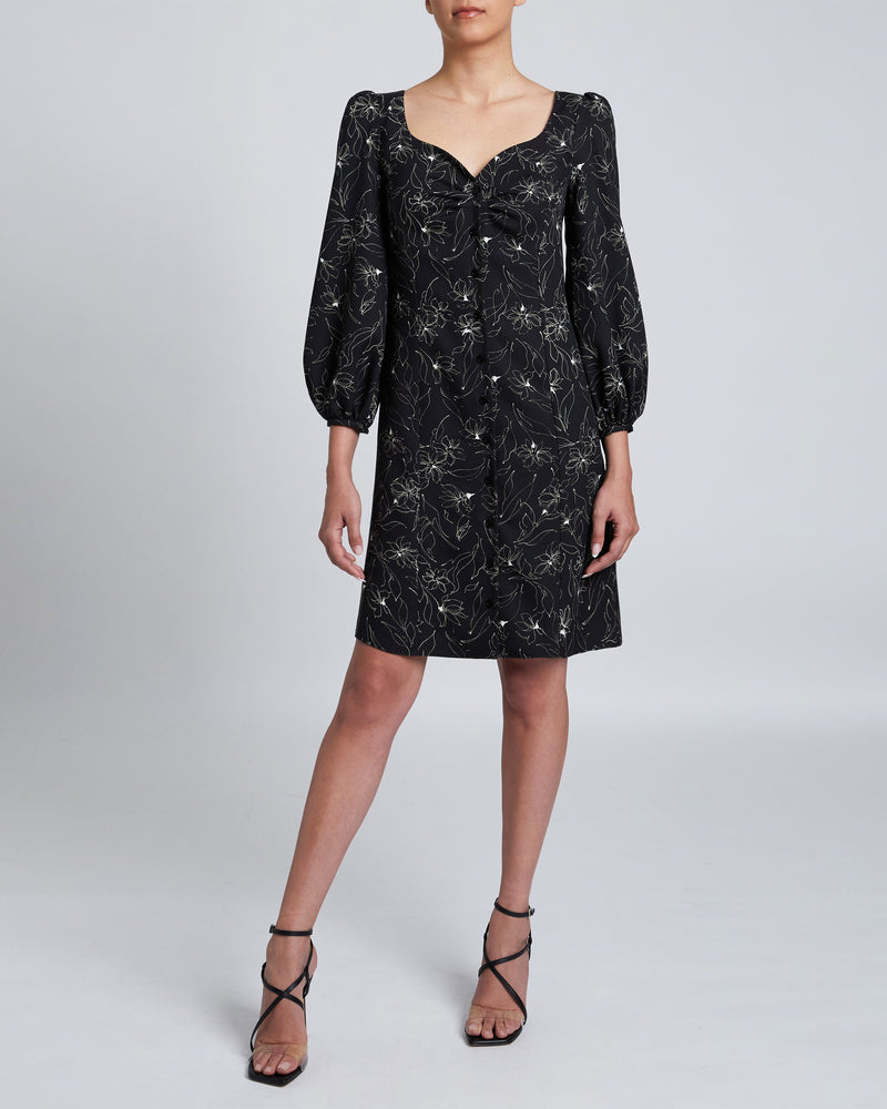 NORA Abstract Floral Shift Dress