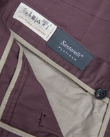 Burgundy Cotton & Cashmere Pant, Made in Italy