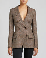 PACO Double-Breasted Jacket in Wool-Linen Blend