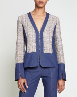 PEGI Tweed Jacket with Denim