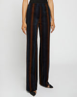 PRIMA Straight Leg Pant in Ombre Striped Velvet
