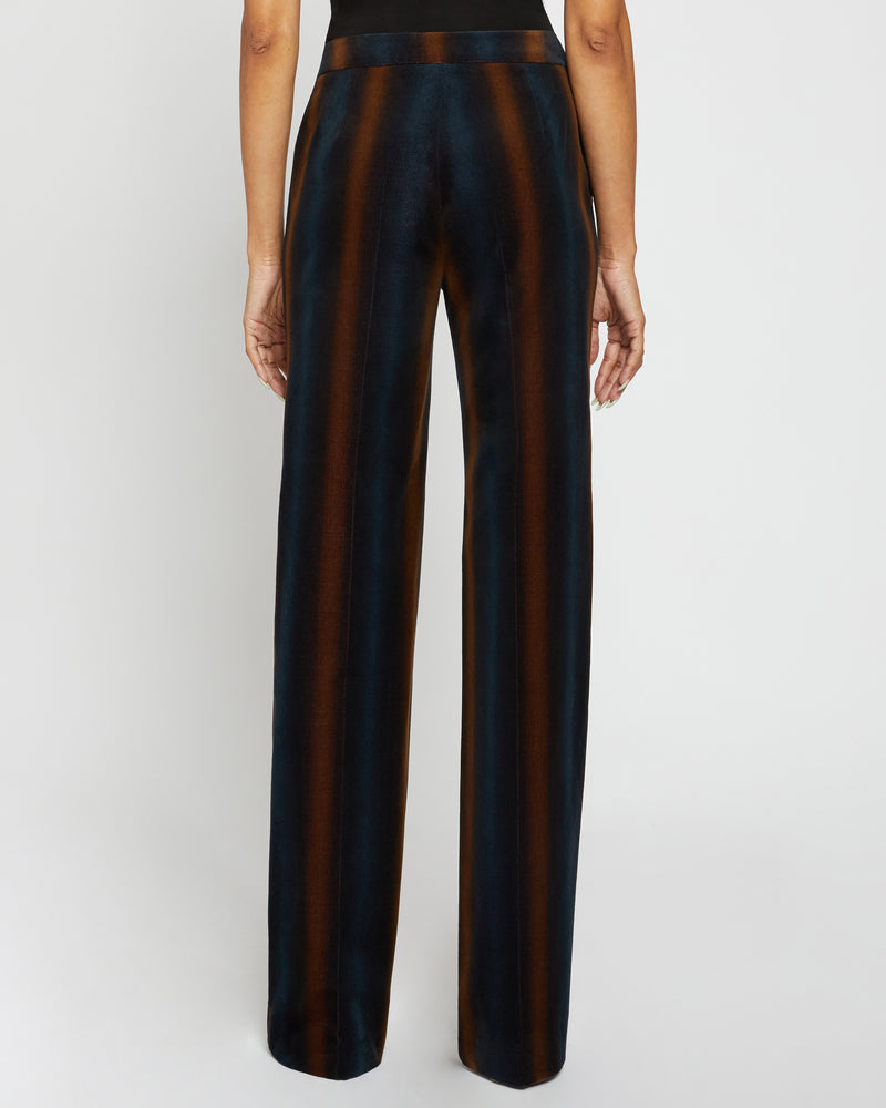 PRIMA Straight Leg Pant in Ombre Striped Velvet