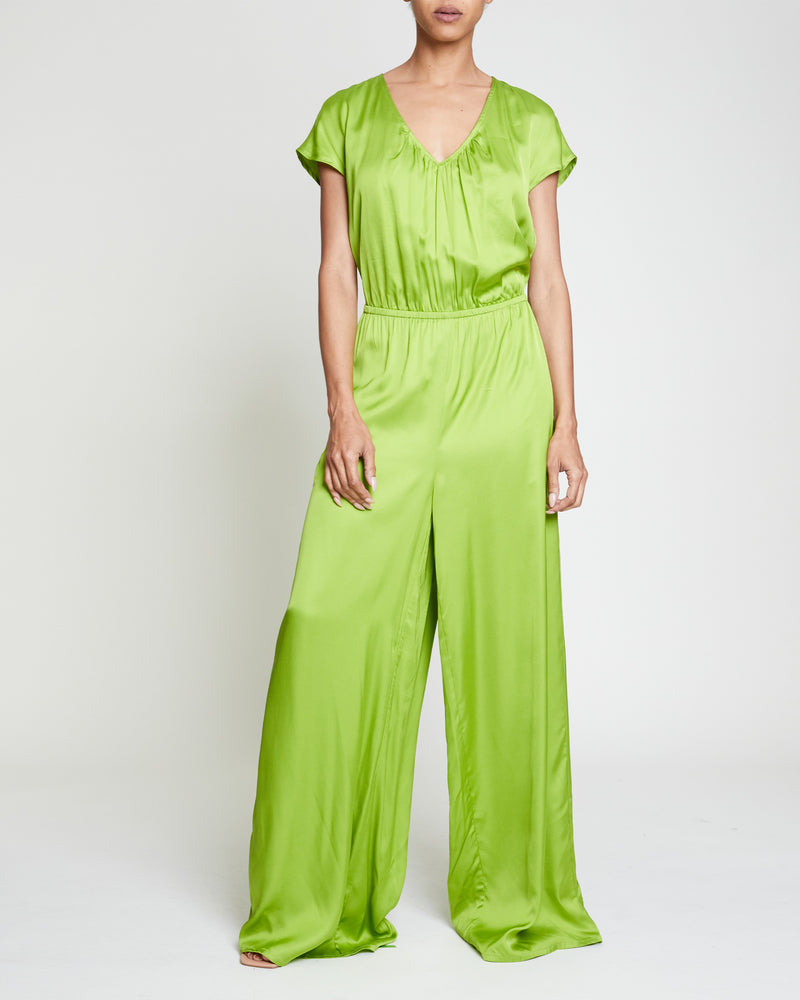 REESE Satin Wide Leg Jumpsuit