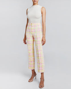 ROMA Straight Ankle Length Pant in Modern Tweed