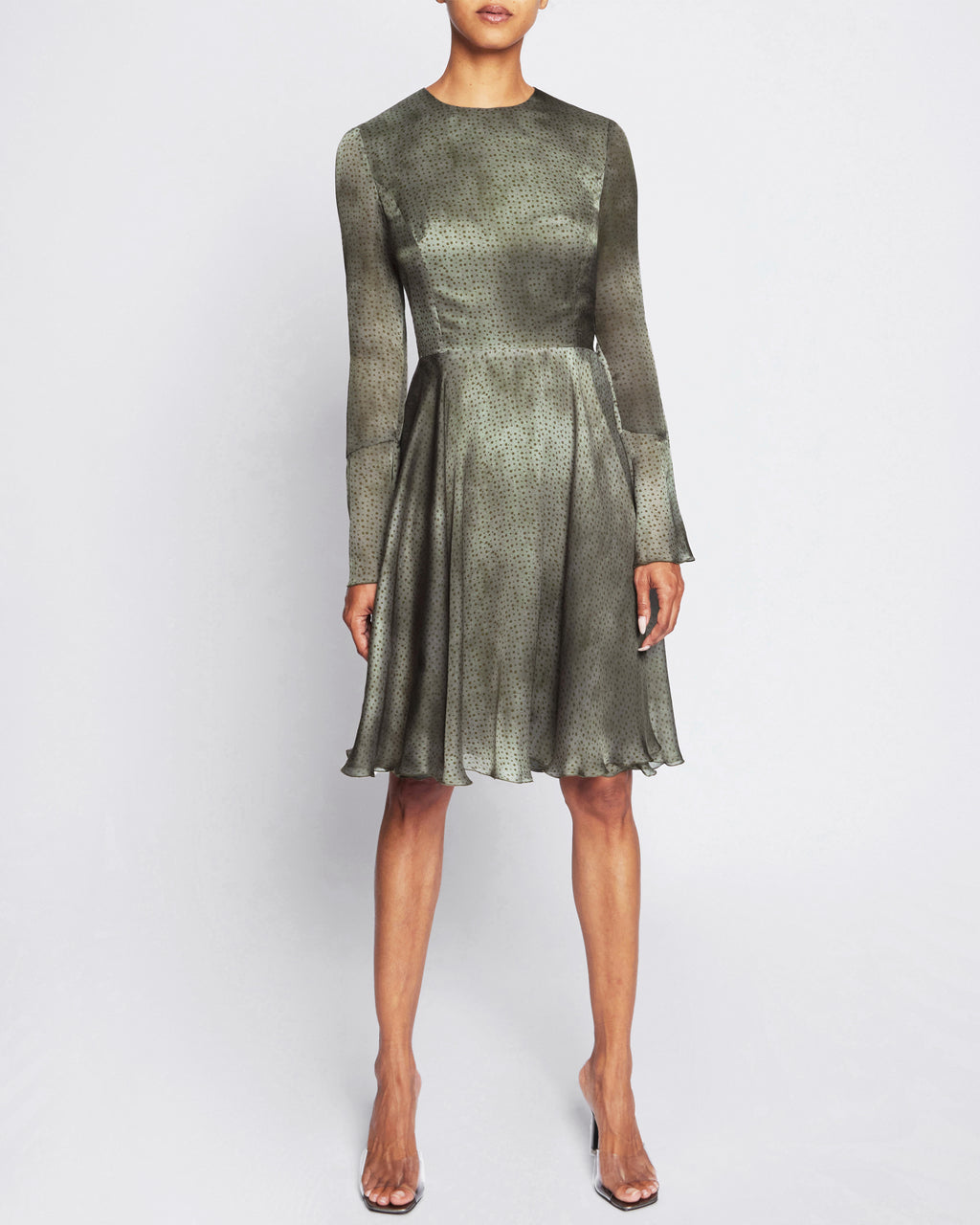 タグ付☆カスタネ　 オケージョン Bell sleeve color dress Jovani 59992 Aqua Scuba Bell Sleeve Knee Length Dress | Jovani