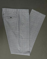 Roma Flat Front Plaid Fancy Pant