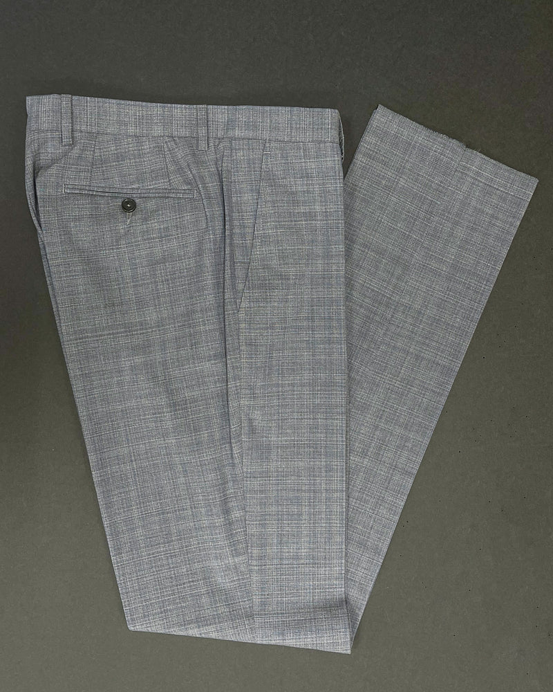 Roma Flat Front Plaid Fancy Pant