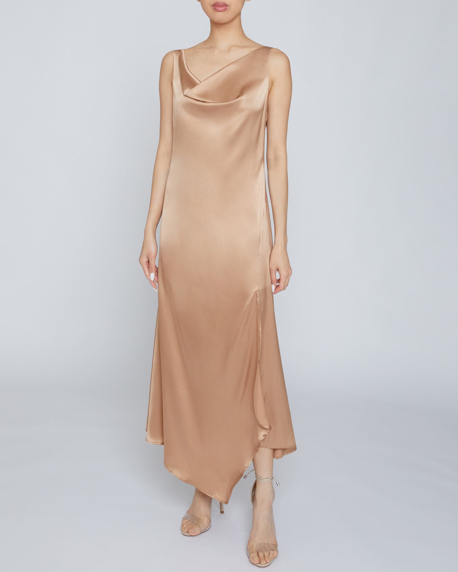 Silk bronze dress hotsell