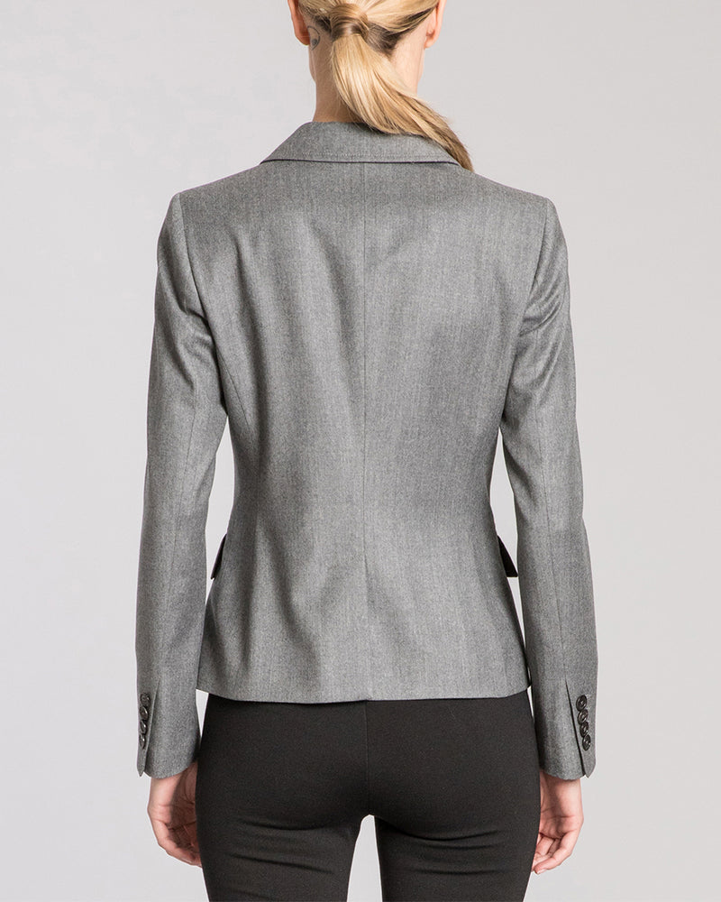 LINDA Wool Jacket With Zipped Pockets