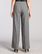 BREANNE Wide Leg Pant in Wool Flannel