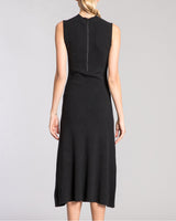 SASHA A-Line Sleeveless Midi Wool Knit Dress