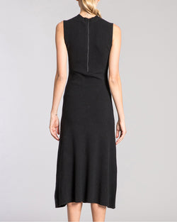 SASHA A-Line Sleeveless Midi Wool Knit Dress