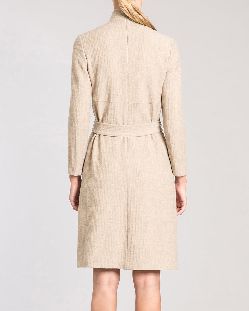 SHELBY Turtle Neck Sheath Cashmere Dress