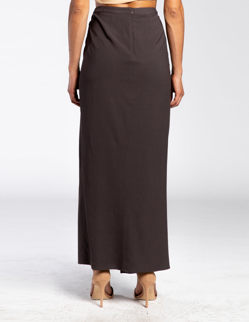 YEDA Maxi Wrap Jersey Dress