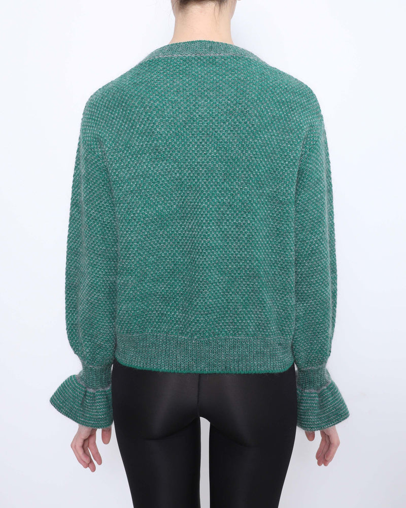 ERIN Crew Neck Fancy Wool Sweater