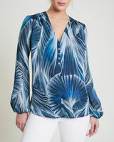ALEXIA Long Sleeve Buttoned Blouse