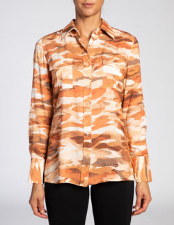 AMELY Long Sleeve Print Shirt