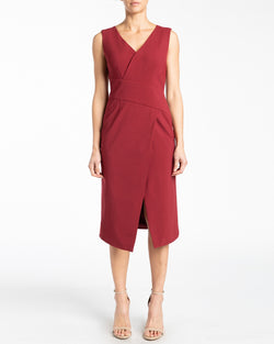 MISHA Sheath Dress with Slanted Waist Panel