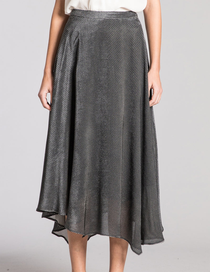 KATHRYN Full Hi Lo Midi Skirt