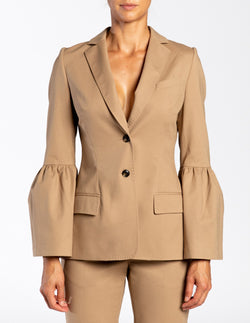 TAZANA Jacket with Flared Sleeves