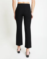 IZZY Cropped Pants with Slight Flare in Soft Cady