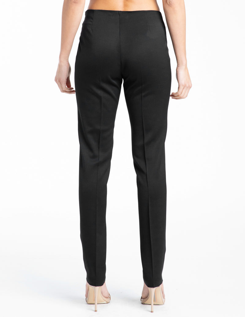 CECE2 Slim Wool Pant with Side Zipper