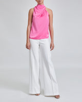 DARCY Sleeveless Blouse with Asymmetric Shoulders