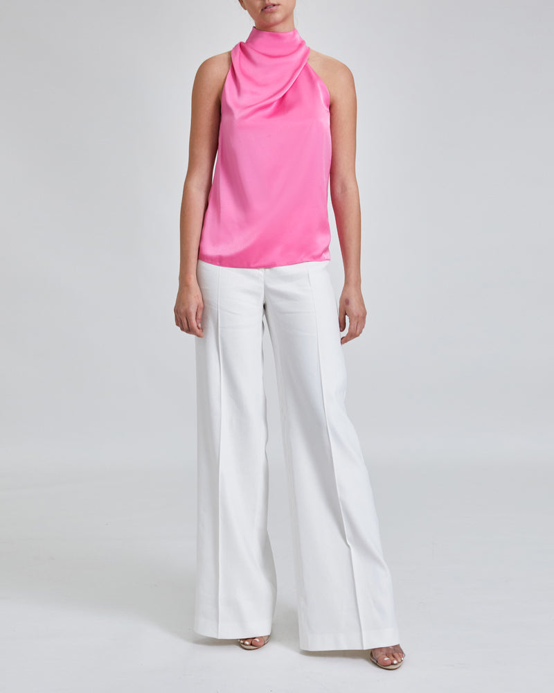 DARCY Sleeveless Blouse with Asymmetric Shoulders