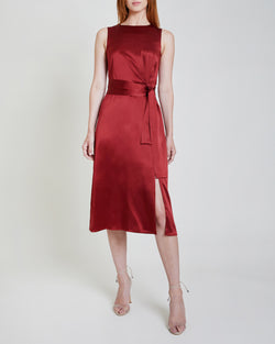 DOROTHY Silk A-line Sleeveless Dress