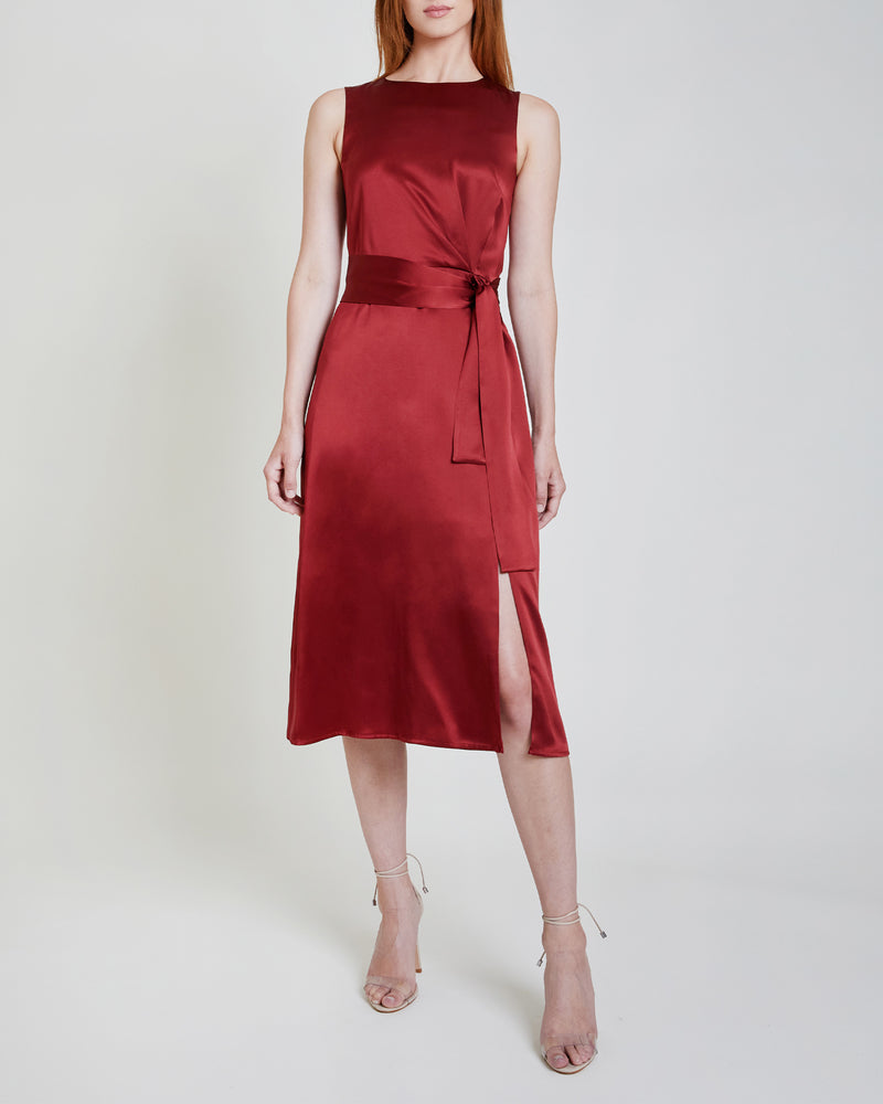 DOROTHY Silk A-line Sleeveless Dress