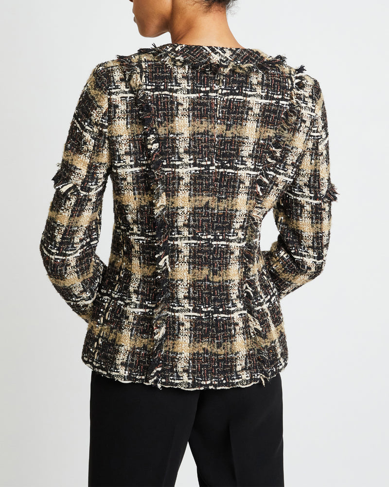 ESTELA Luxury Tweed Fringe Jacket – Santorelli