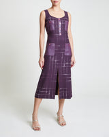 FANNY Sleeveless A-Line Flannel Midi Dress