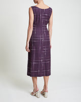 FANNY Sleeveless A-Line Flannel Midi Dress