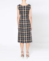 FANNY Sleeveless A-Line Tweed Dress