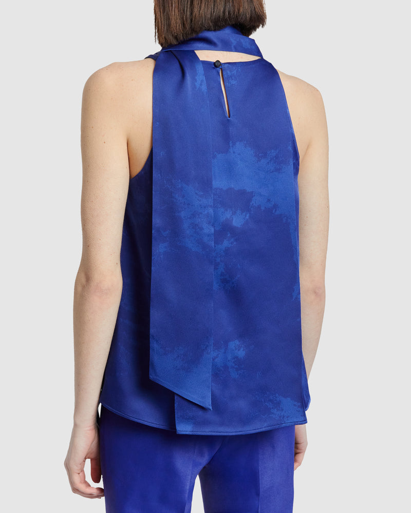 HUNTER Sleeveless Mock Neck Blouse